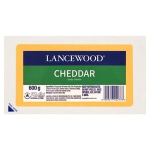 Lancewood Cheddar Cheese 600g